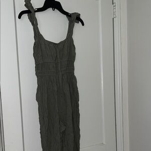 Elegant Olive Green Women's romper